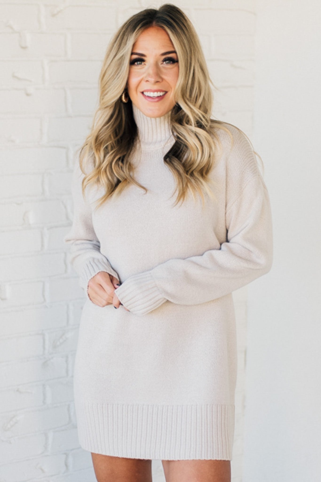 Leah Turtleneck Shift Dress