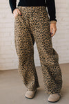 Leopard Barrel Jeans