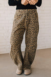 Leopard Barrel Jeans