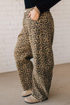 Leopard Barrel Jeans