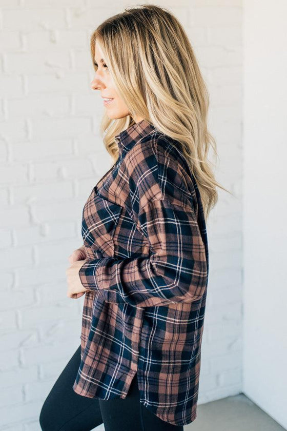 Logan Flannel Plaid Top