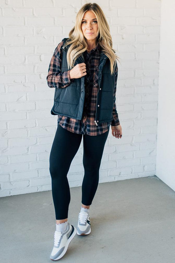 Logan Flannel Plaid Top