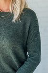 Loose Knit Ribbed Panel Sweater