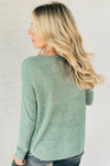 Loose Knit Ribbed Panel Sweater