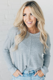  Lottie Brushed Hacci Pullover