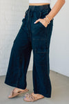 Lucy Washed Linen Cargo Pants