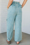 Lucy Washed Linen Cargo Pants