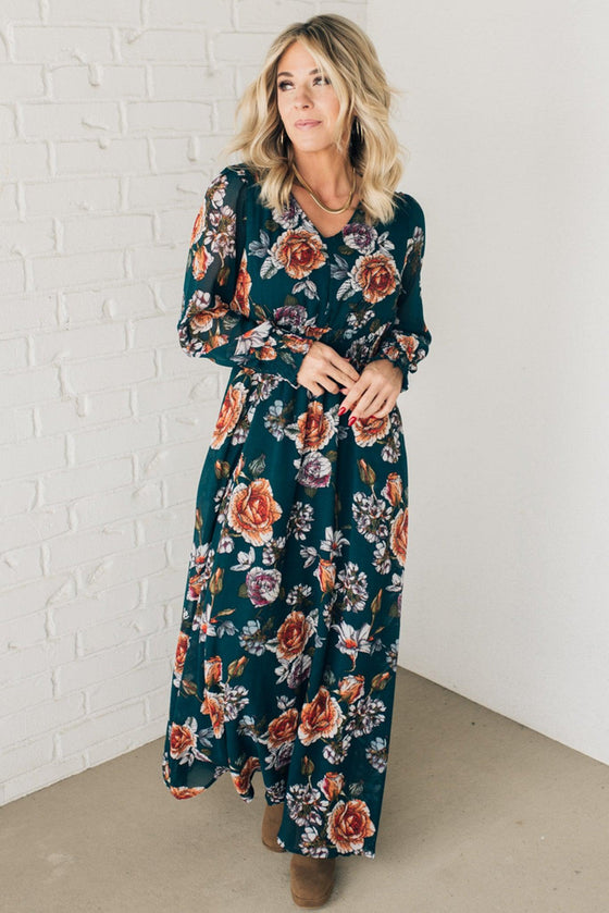 Lyra Floral Smocked Waist Maxi Dress