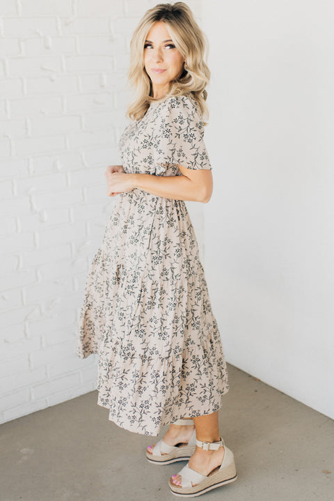 Maeve Midi Tunic Dress In Floral Boho Print main image 1