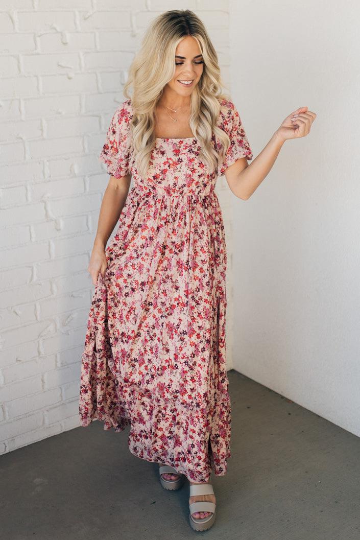 Mailie Floral Puff Sleeve Maxi