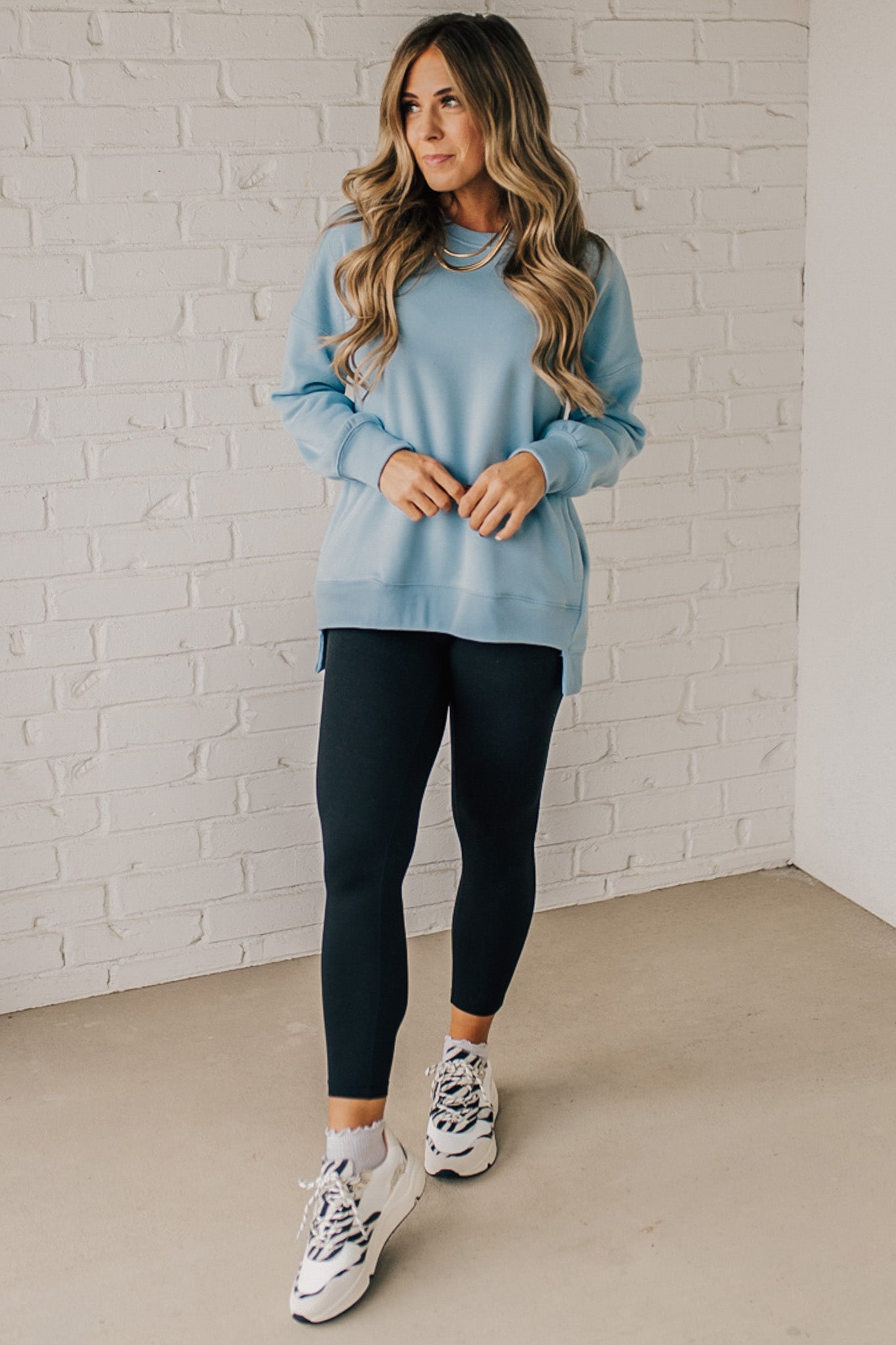 Mandi High Low Fleece Pullover