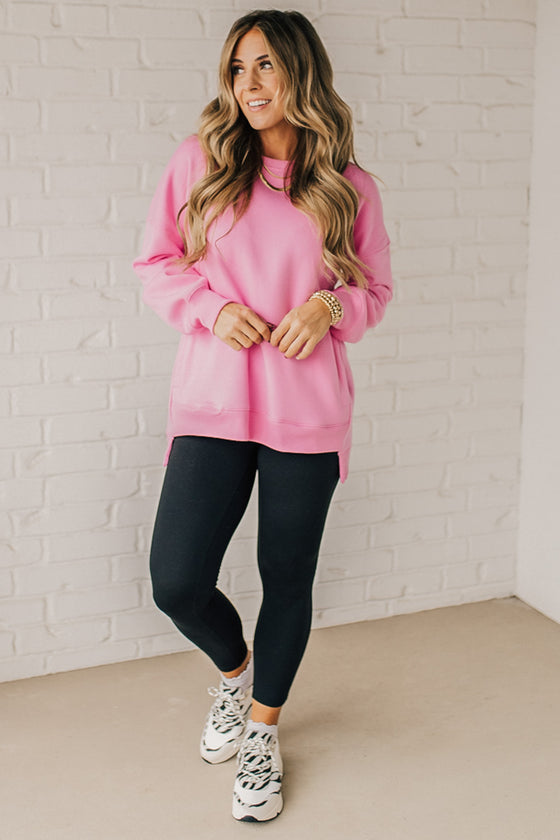 Mandi High Low Fleece Pullover