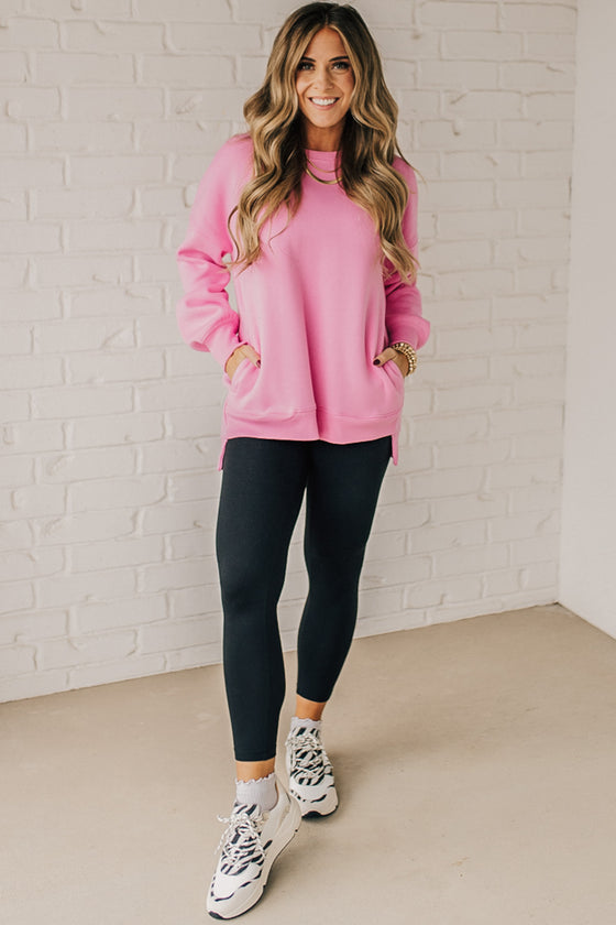 Mandi High Low Fleece Pullover