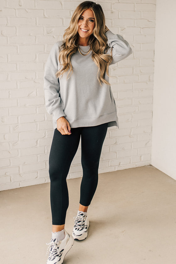 Mandi High Low Fleece Pullover