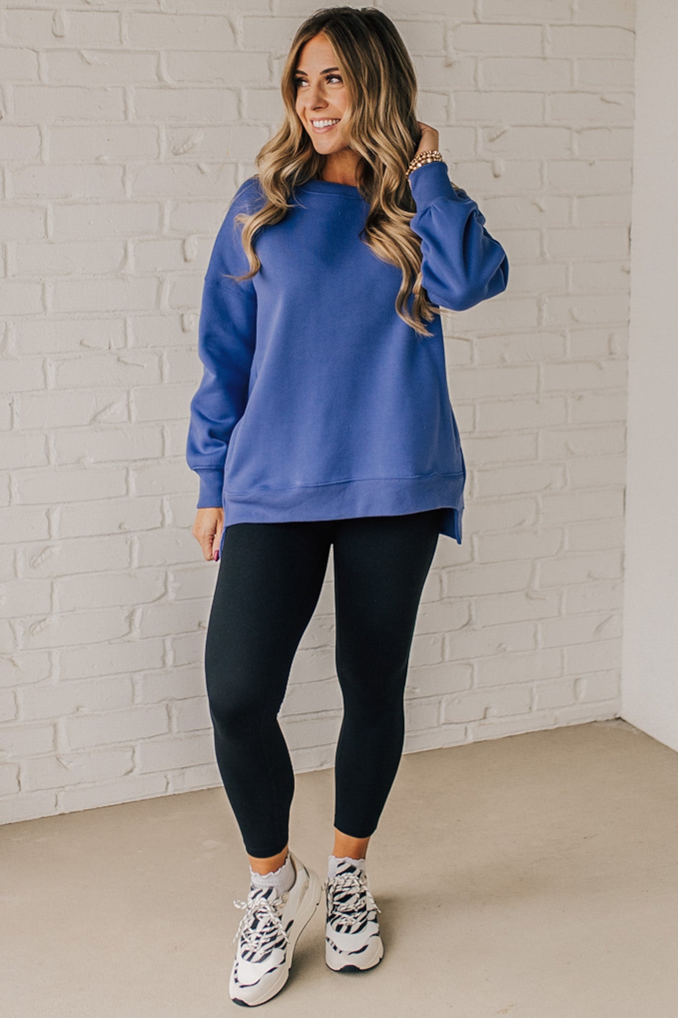 Mandi High Low Fleece Pullover