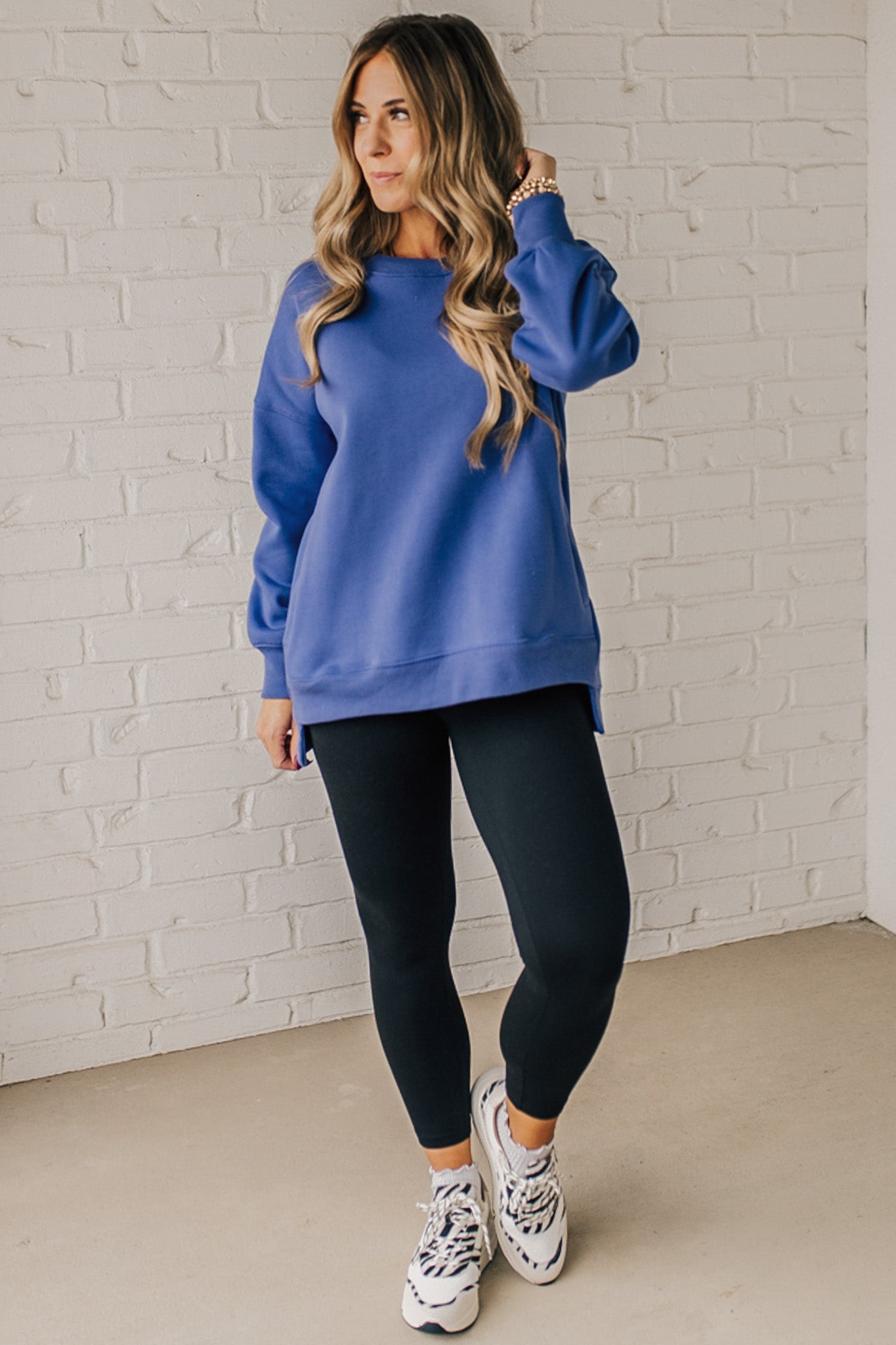 Mandi High Low Fleece Pullover