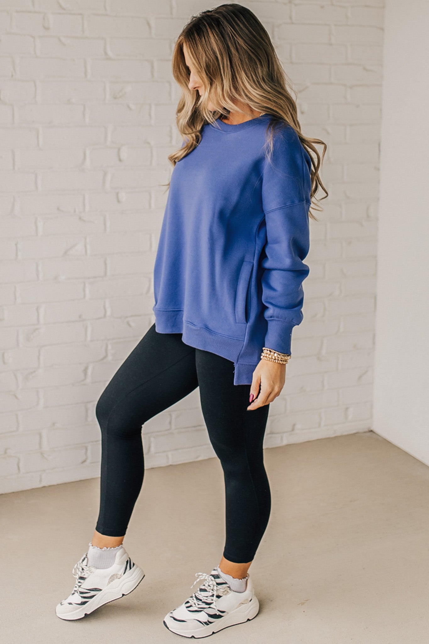 Mandi High Low Fleece Pullover