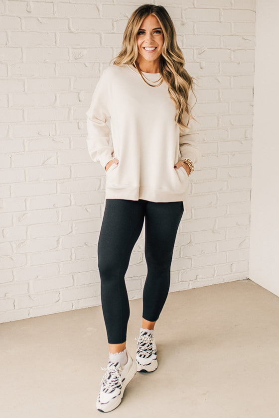 Mandi High Low Fleece Pullover