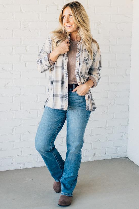 Marty Soft Plaid Top