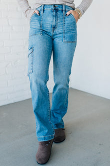  Maverick High Rise Cargo Dad Jeans