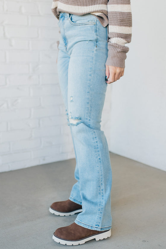 Maverick High Rise Dad Jeans - Light Wash