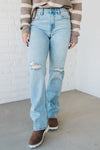 Maverick High Rise Dad Jeans - Light Wash