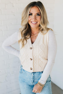  Melinda Cable Knit Vest