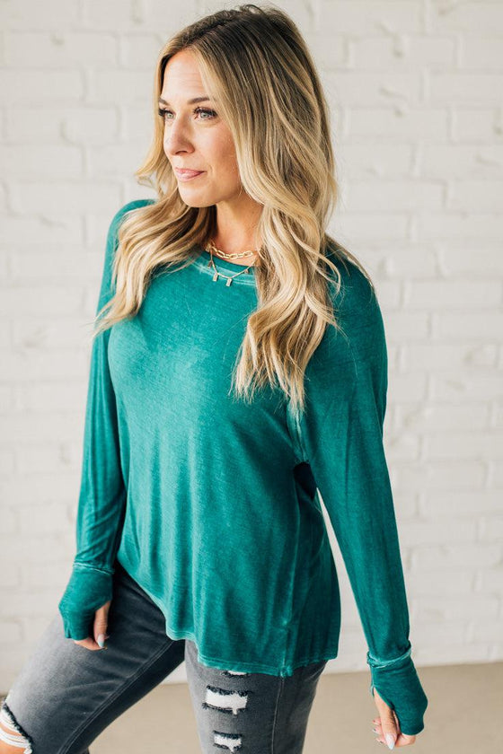 Merritt Mineral Wash Thumbhole Tee