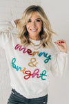 Merry and Bright Tinsel Stitch Sweater