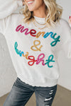 Merry and Bright Tinsel Stitch Sweater