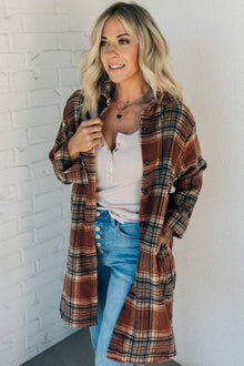  Mid Length Classic Plaid Shacket