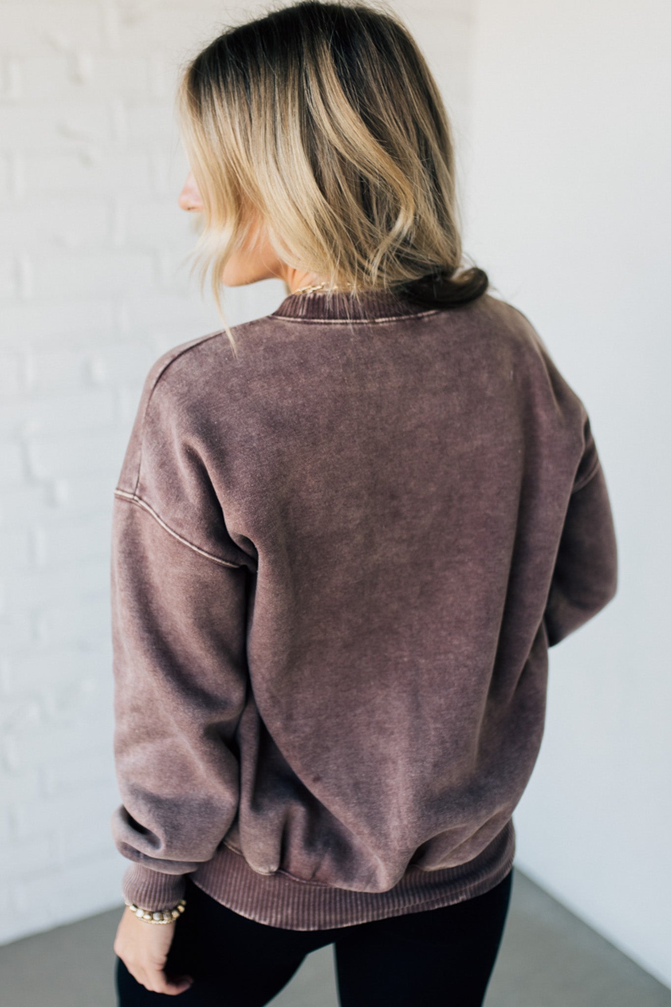 Mineral Wash Fleece Lined Pullover