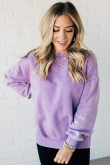  Mineral Wash Fleece Lined Pullover