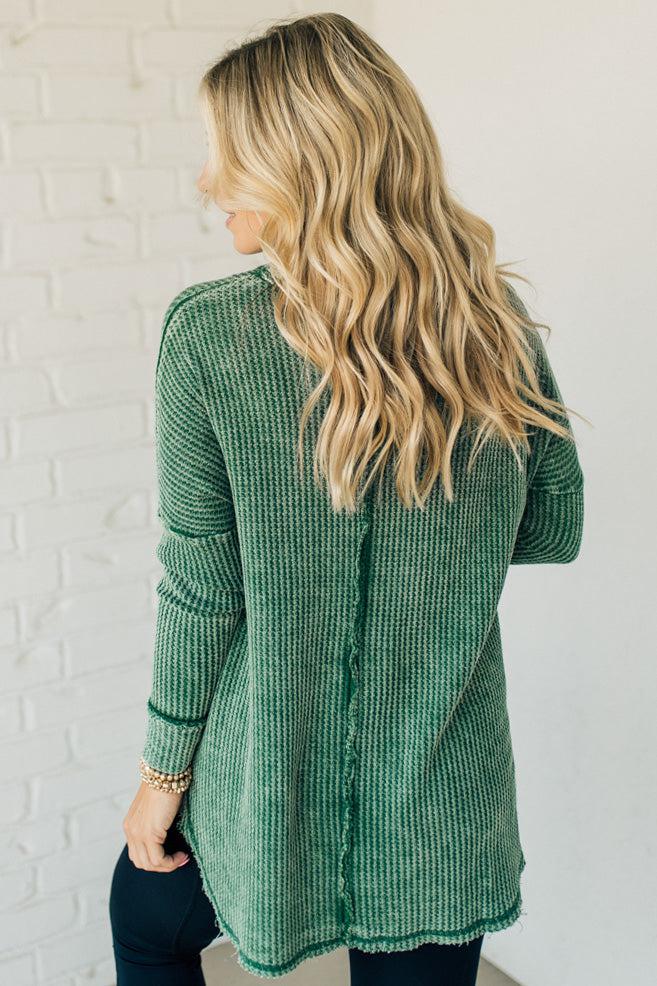 Mineral Wash Waffle Tunic