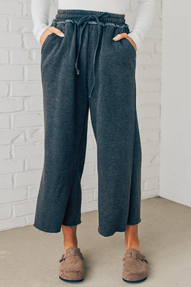Women's Mineral Washed Lounge Joggers, MILK MONEY