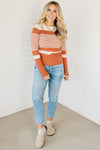 Molly Mixed Stripe Textured Tee