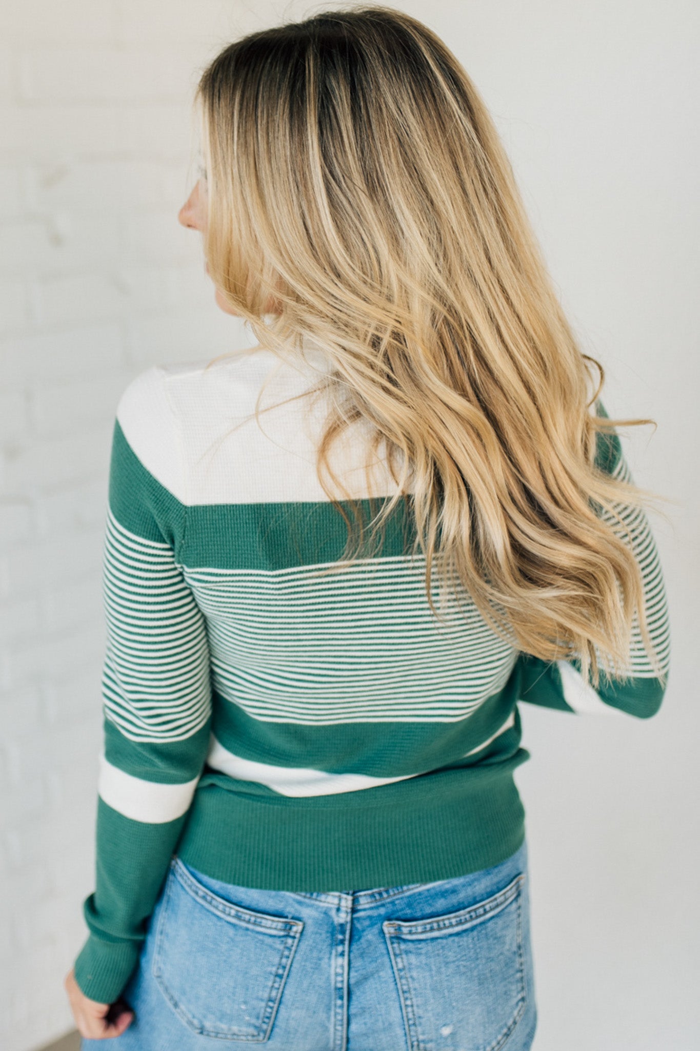 Molly Mixed Stripe Textured Tee