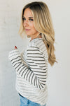 Morse Long Sleeve Stripe Sweater Top