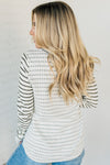 Morse Long Sleeve Stripe Sweater Top