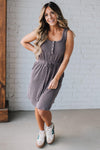 Noah Corded Button Henley Dress