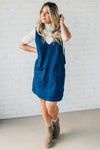 Paisley Denim Jumper Dress