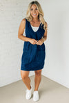 Paisley Denim Jumper Dress