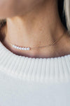 Pearl Accent Collarbone Necklace