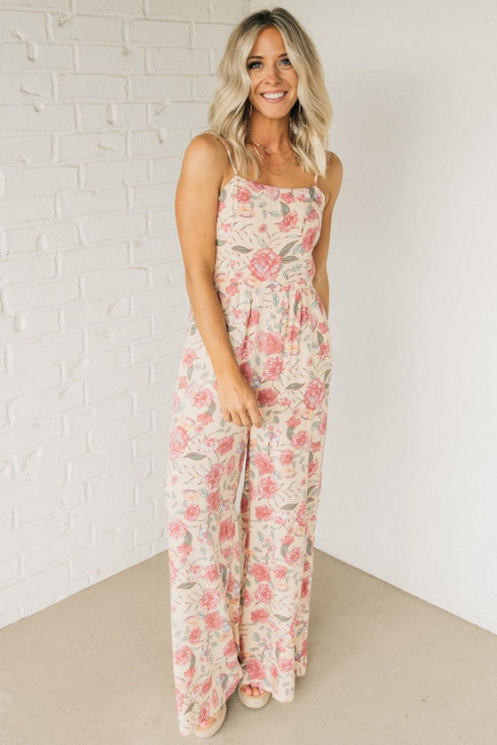 Peony Print Jumpsuit