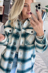 Plaid Button Up Jacket