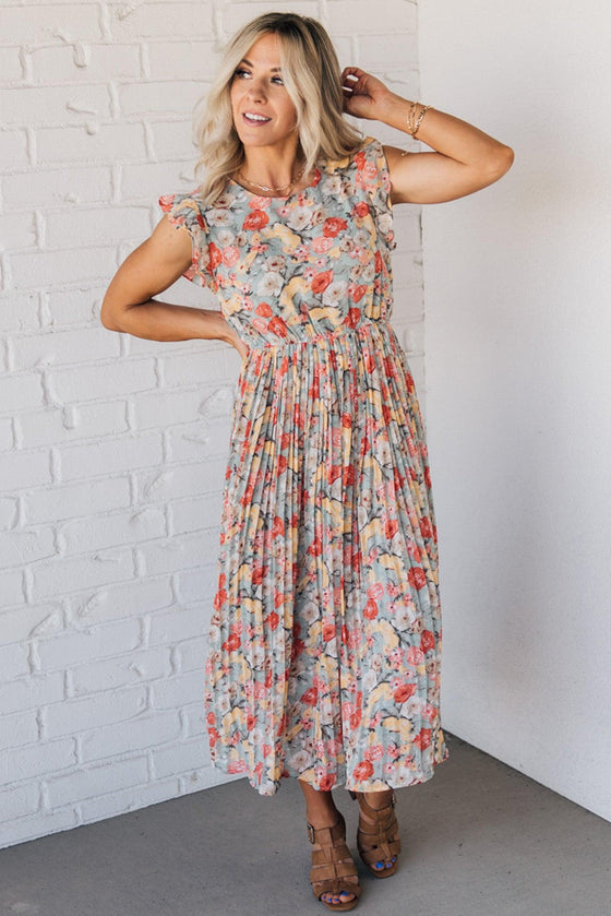 Primrose Pleated Midi Dress – RubyClaire Boutique