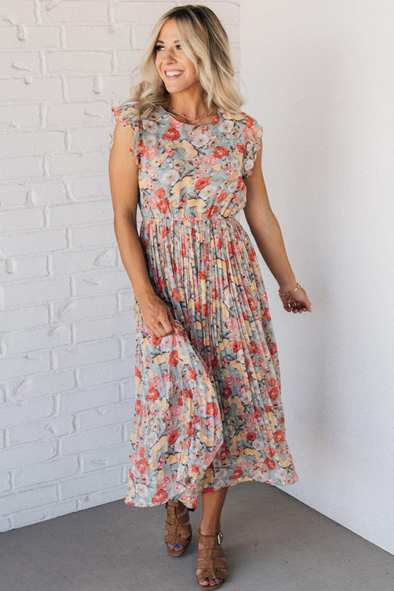 Primrose Pleated Midi Dress – RubyClaire Boutique