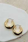 Puffy Hollow Hoop Earrings