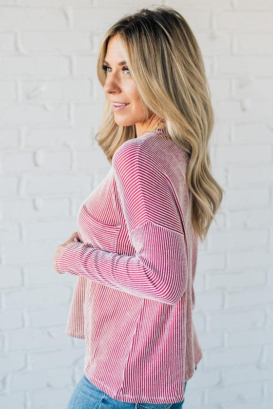 Reggie Ribbed Stripe Top