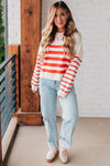 Relaxed Double Stripe Sweater